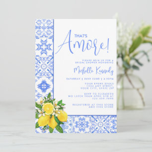 Invitation That's Amore Méditerranéen Lemon Salle de Mariage 