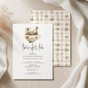 Invitation Thé à la ferme de campagne Party de mariage civil