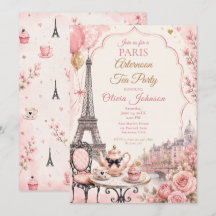 Thé à la française dans l'après-midi à Paris