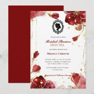 Invitation thé à la garden-party, beaux pastels doux
