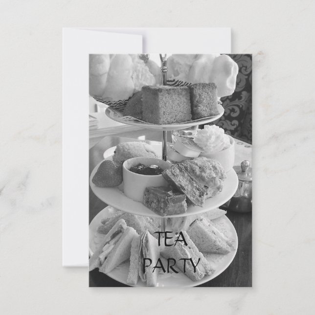 Invitation Thé anglais après-midi (Devant)