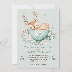 Invitation Thé avec la future maman Baby Shower