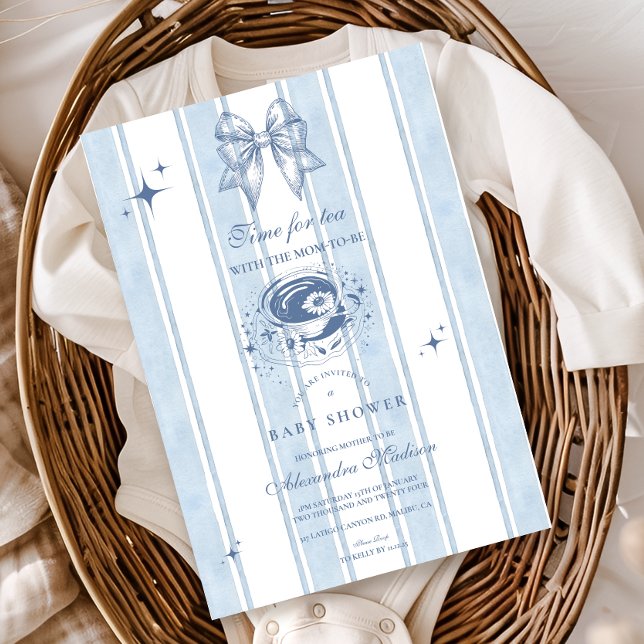Invitation Thé Avec La Mère Pour Être Baby shower (Créateur téléchargé)