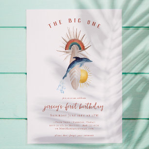 Invitation The Big One   Retro Summer Surf Anniversaire