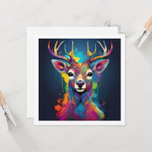 Invitation - The Colourful Deer