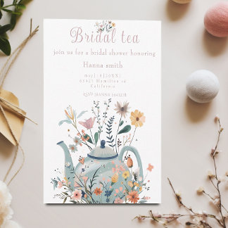 Invitation thé fête nuptiale