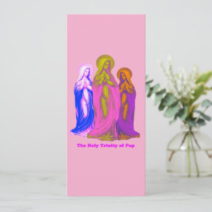 Invitation The Holy Trinity of Pop Vierges Marie Multicolores