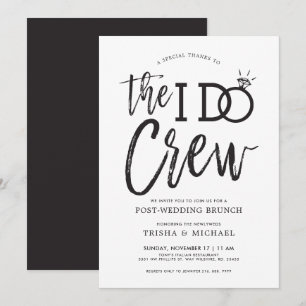 Invitation The I Do Crew   Brunch après mariage