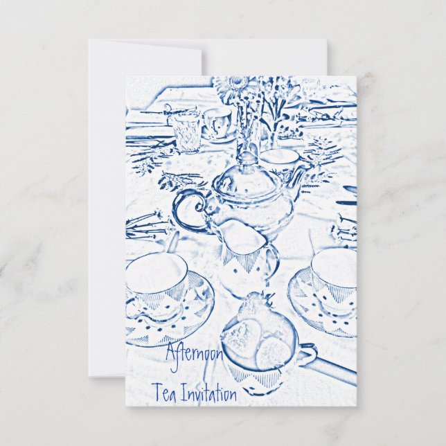 Invitation Thé L'Après-Midi (Devant)