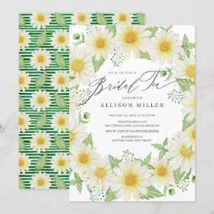 Invitation Thé nuptial Floral Fraîché