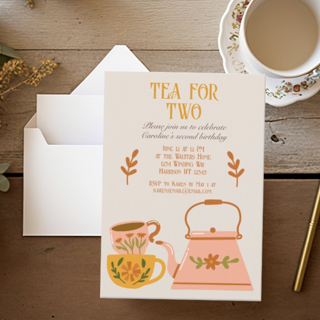 Invitation Thé pour deux automne Fairytale Tea Party (Créateur téléchargé)