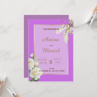 Invitation The Wedding of Rosy