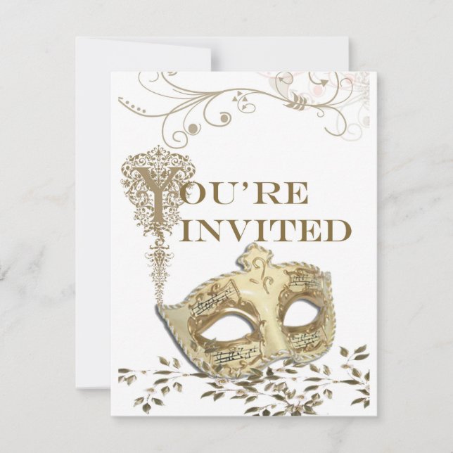 Invitation théâtrale élégante (Devant)