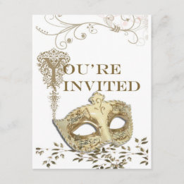 Invitation théâtrale élégante