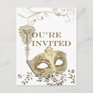 Invitation théâtrale élégante