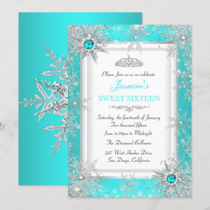 Invitation Théâtre Bleu Argent Noël Merveilleux 16 Fête