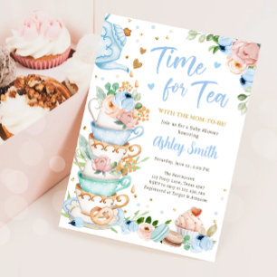 Invitation Théière pour la fête de l'heure du thé Baby Shower
