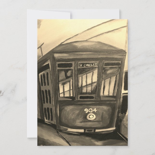 Invitation Thématique Tramway de la Nouvelle-Orléa (Devant)