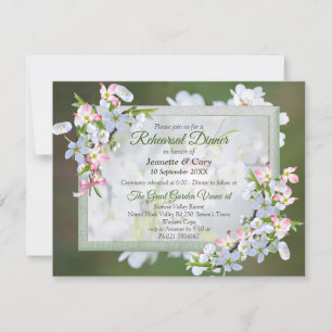 Invitation Thème Bouquet de fleurs de cerisier
