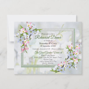 Invitation Thème Bouquet de fleurs de cerisier