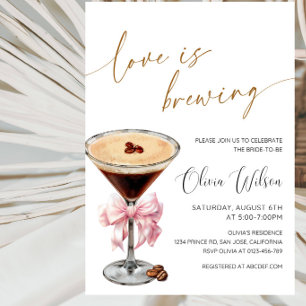Invitation Thème Café Mariée à Venir Fête