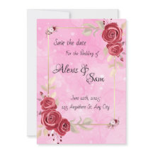 Thème de couleur bordeaux avec rose