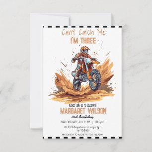 Invitation Thème de la Dirt Bike Party