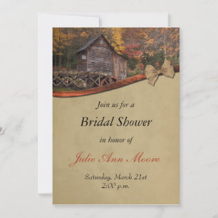 Invitation Thème de mariage automne à la campagne