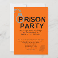 Thème de prison fête d'anniversaire