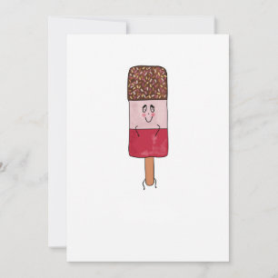 Invitation Thème de sucette glacée fabuleuse, glace à l'eau