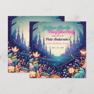 Invitation Thème Fairy Fairy Party Fairytale Enchanted Forest