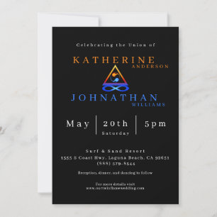 Invitation Thème Mariage Twin Flame