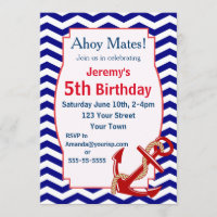 Thème nautique fête d'anniversaire