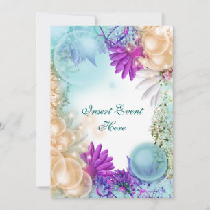 Invitation Thème plage tropical élégant fête