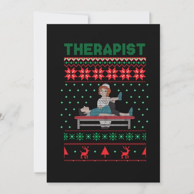 Invitation Thérapies Ugly Christmas (Devant)