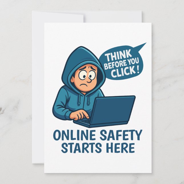 Invitation Think Before You Click - Online Safety Awareness (Devant)