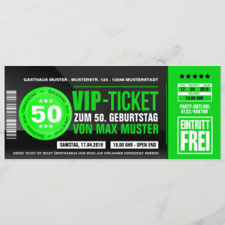INVITATION TICKET VIP