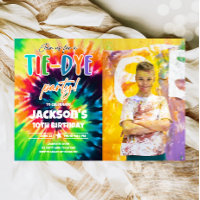 Tie Dye Party Hippy Couleurs vives Boy Anniversair