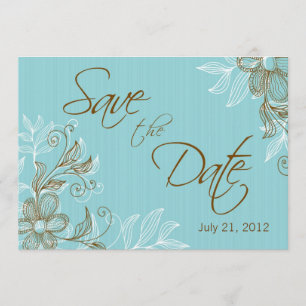 Invitation Tiffany Fleurs Mariage Épargnez La Date