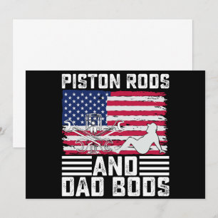 Invitation Tiges de piston et mécaniciens Dad Bods Usa 4 juil