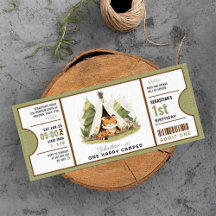 Tigre mignon Un joyeux Camper 1er Anniversaire Bil