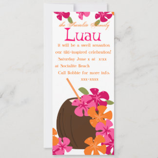Invitation Tiki Blossoms