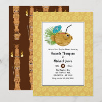 Tiki Time Luau Summer Beach Couples Douche