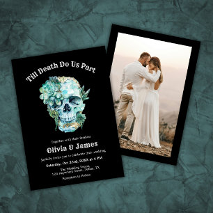 Invitation Til Death Do Us Part Photo Halloween Mariage