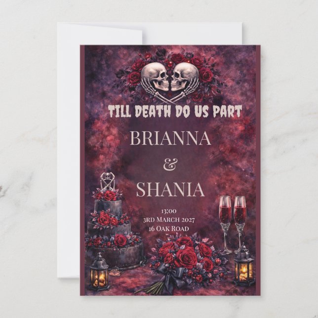 Invitation Till Death Do Us Part (Devant)