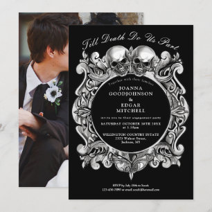 Invitation Till Death Gothic Skuls
