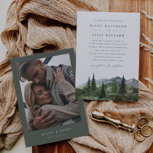 Invitation Timberline   Faire suivre la forêt et le mariage e