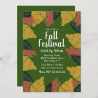 Timbre de feuilles d'événement de festival d'autom