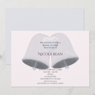 Invitation Timbres de mariage et cœur de fiançailles Shower d