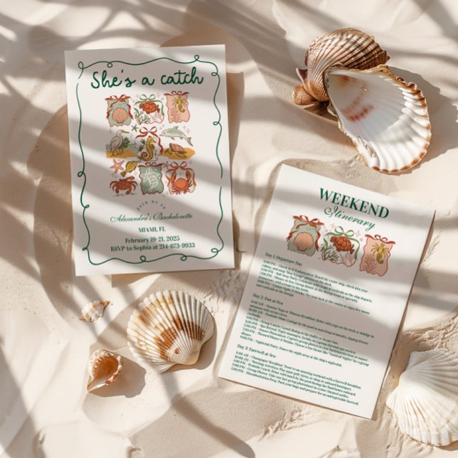 Invitation Timbres et vaches côtières Célébration "She’s a Ca (Créateur téléchargé)